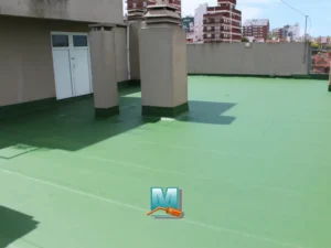 Resultado final de impermeabilización con membranas para techos Mar del Plata