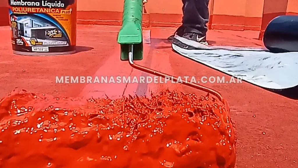 Colocación de membrana liquida en techos y terrazas de Mar del Plata